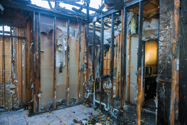 Professional Fire Damage Assessment technician working in Lindenhurst, NY